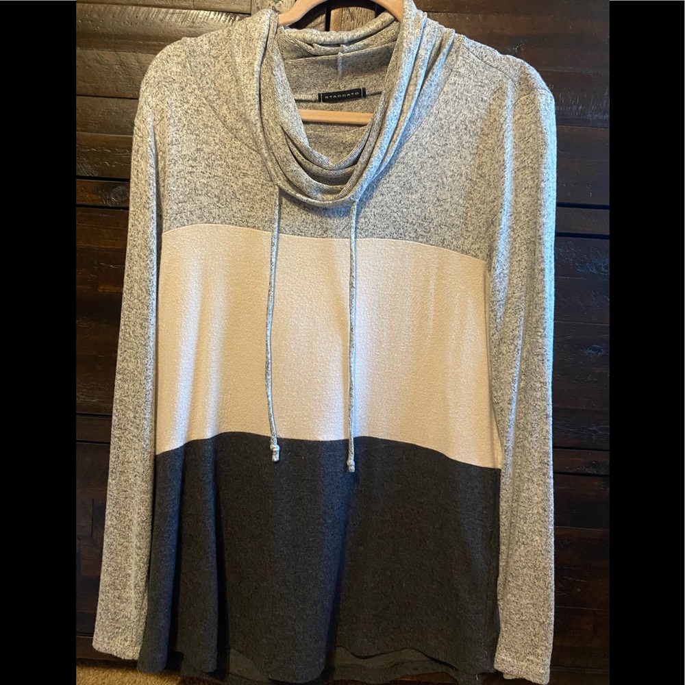 Staccato Cowl Neck